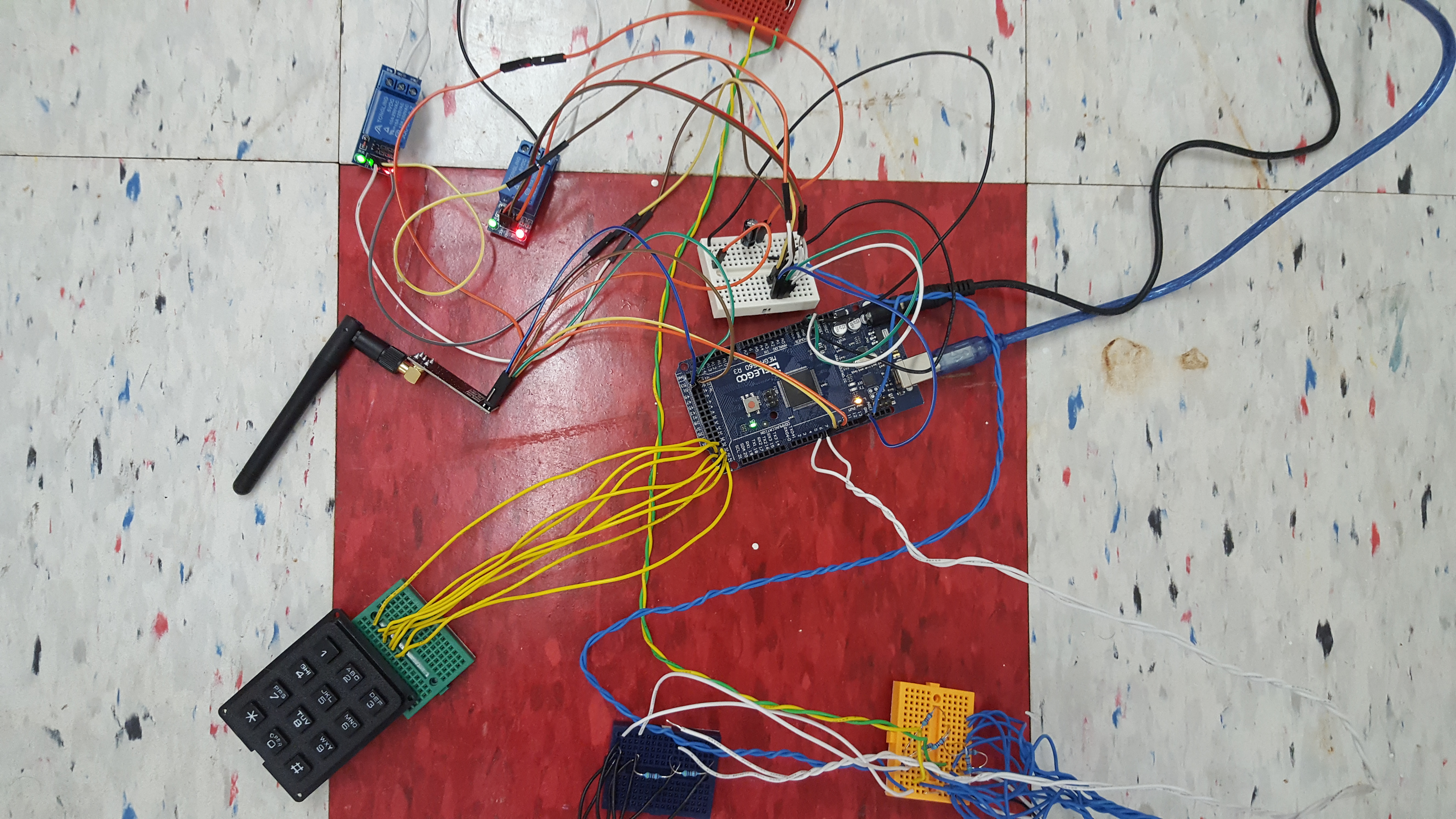 Close-up wiring